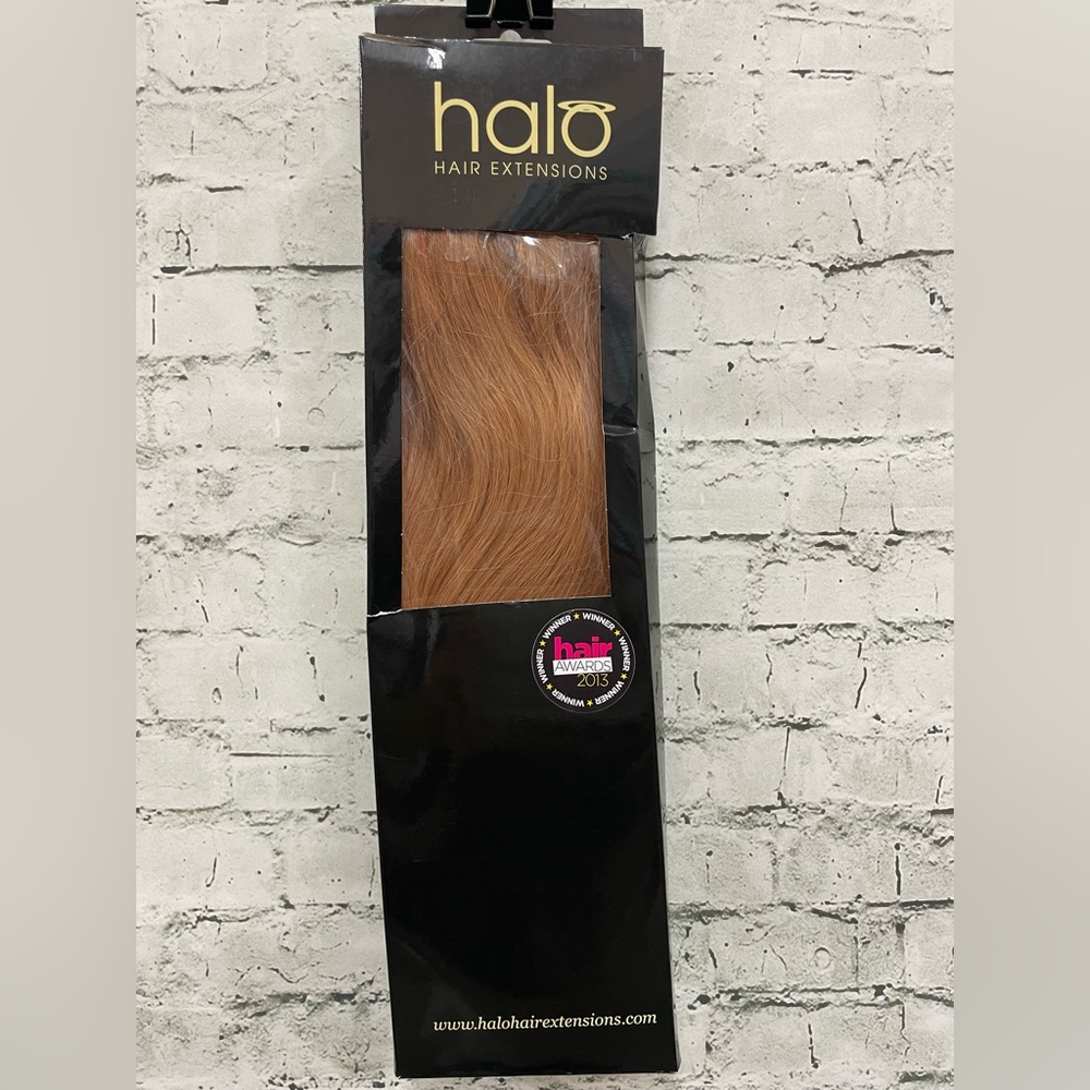 Halo hair extension 20” human hair #16 nwt